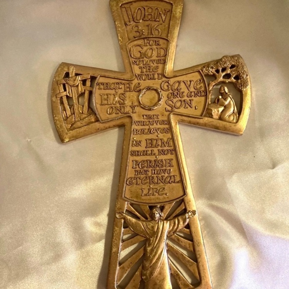 Vintage John 3:16 Vintage Cross